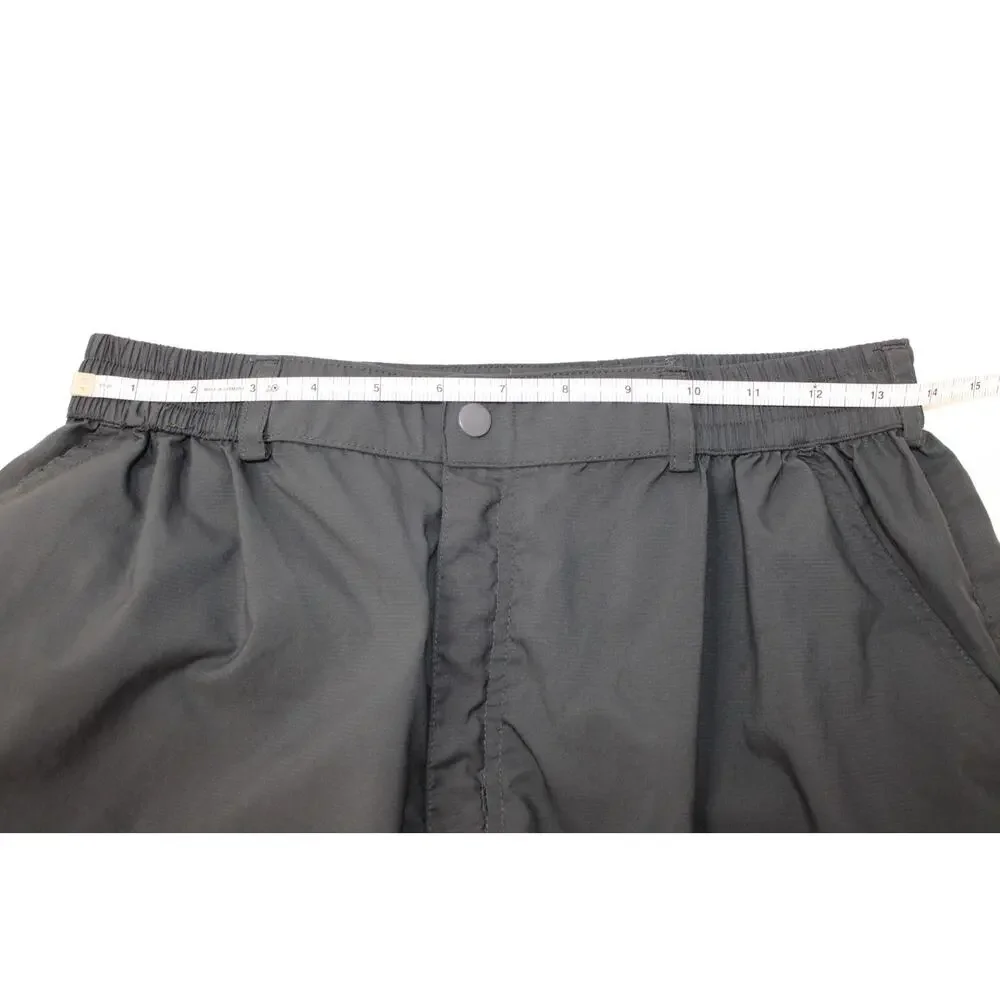 Vintage The North Face Men’s Summit Series Shorts Black Size XL Snap Zip TNF-538
